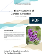 Quantitative Analysis of Cardiac Glycosides