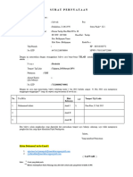 Form Surat Pernyataan Pajak