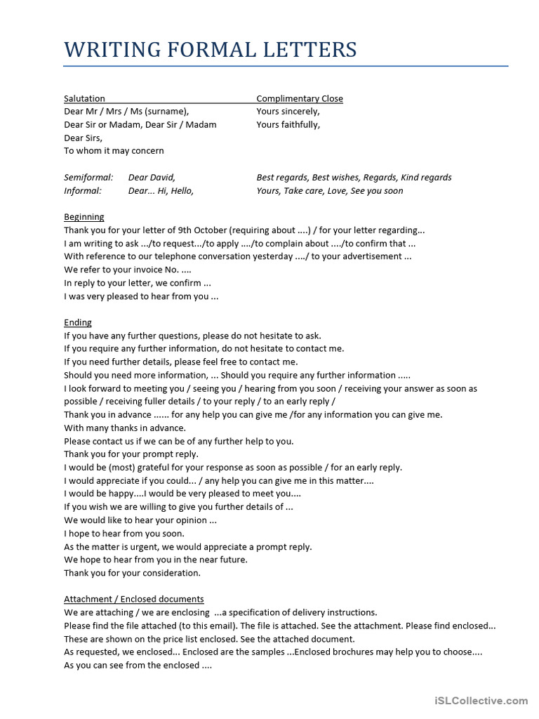 Formal Letter Writing Guide | PDF | Madam
