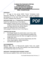 Tata Ibadah Peletakan Batu Pertama