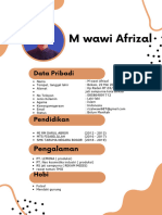 M Wawi Afrizal CV