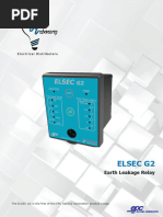 EL-SEC & EL-COR Earth Fault Relays | PDF | Relay | Materials Science