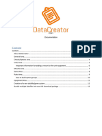 Documentation DataCreator
