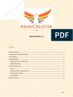 Documentation ArmyCreator