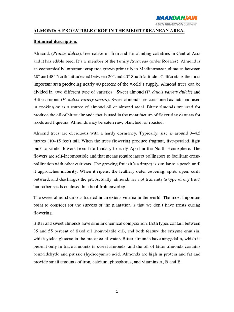 Almond Article IRRIGAZETTE | PDF | Soil | Irrigation
