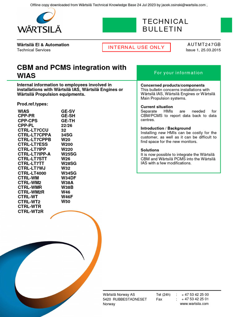 Integrating CBM and PCMS with WIAS | PDF | Computer Network | Network ...