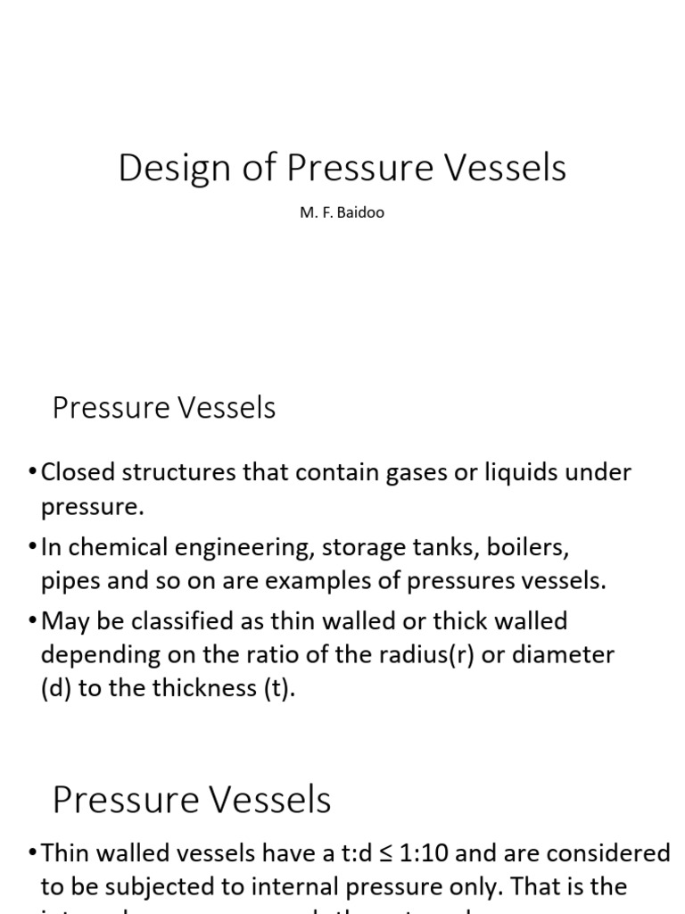 Design Of Pressure Vessels 2023 Pdf Stress Mechanics