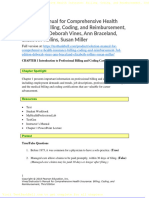 Solution Manual For Comprehensive Health Insurance Billing Coding and Reimbursement 3rd Edition Deborah Vines Ann Braceland Elizabeth Rollins Susan Miller