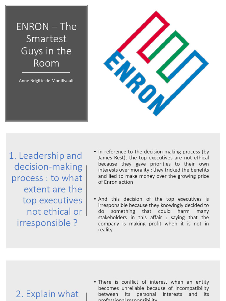 Enron Case | PDF | Conflict Of Interest | Enron