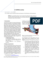 The Design of Axial Shaftless Pump