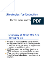 Strategies For Deduction: Part I: Rules and Tools