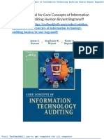 Solution Manual For Core Concepts of Information Technology Auditing Hunton Bryant Bagranoff