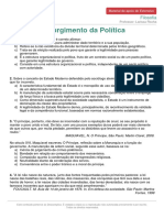 Materialdeapoioextensivo Filosofia Exercicios Surgimento Da Politica