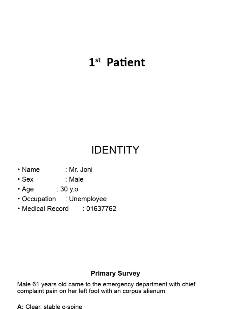 Ppt. Joni | PDF | Foot | Human Leg