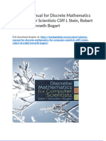 Solution Manual For Discrete Mathematics For Computer Scientists Cliff L Stein Robert Drysdale Kenneth Bogart