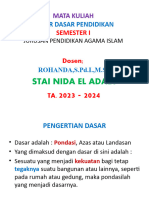 Materi 1, Dasar Dasar Pendidikan