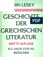 Albin Lesky - Geschichte Der Griechischen Literatur-Saur (1999 (1971))