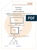 Mensuration Class 6 Notes CBSE Maths Chapter 10 (PDF)