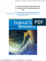 Solution Manual For Federal Tax Research 10th Edition Roby B Sawyers William A Raabe Gerald e Whittenburg Steven L Gill