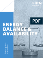 Energy Balance & Availability