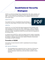 Quadrilateral Security Dialogue Upsc 29