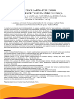 Estagiário (A) : O Uso de Creatina Por Idosos Praticantes de Treinamento de Força