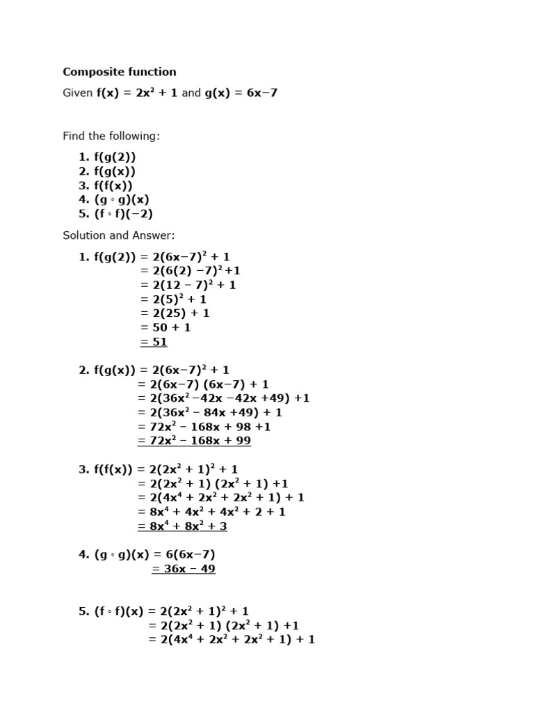 Composite Function PDF