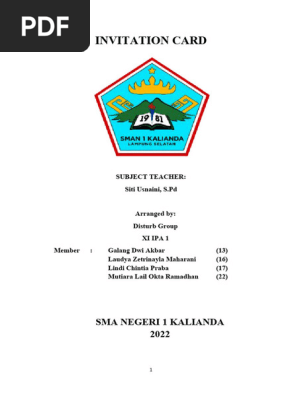 INVITATION CARD