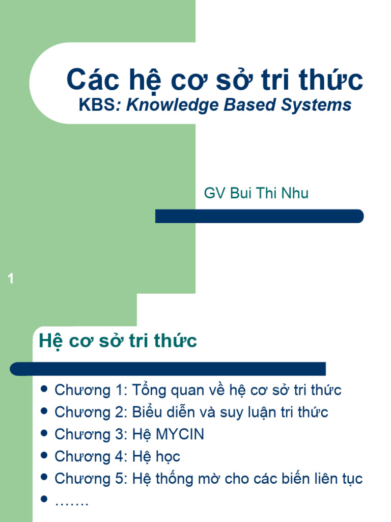 Cac he co so tri thuc knowledge based systems pdf