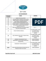 Vessel's Booklet List