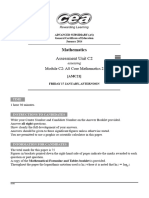 A2AS MATH Past Papers Mark Schemes Standard January Series 2014 13507