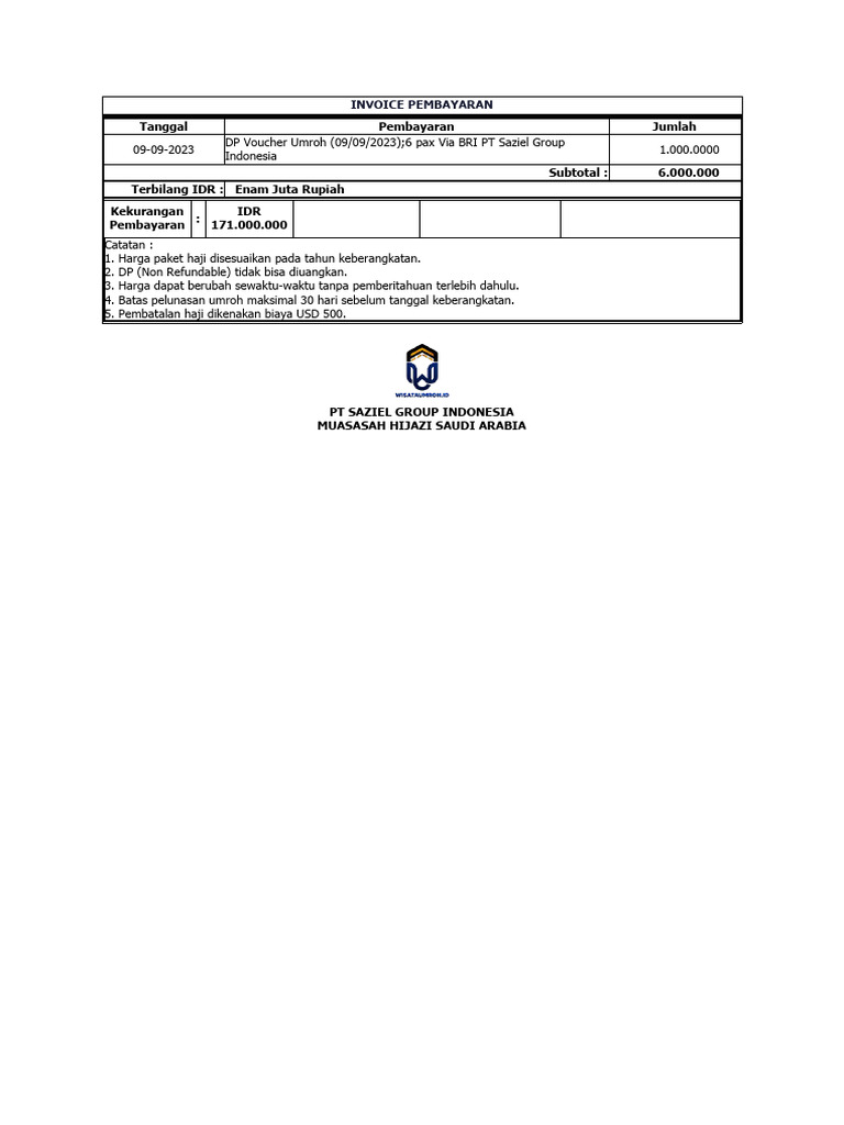 Draft invoice pdf