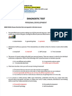 PDF Diagnostic Test Perdev With Answer Key - Compress