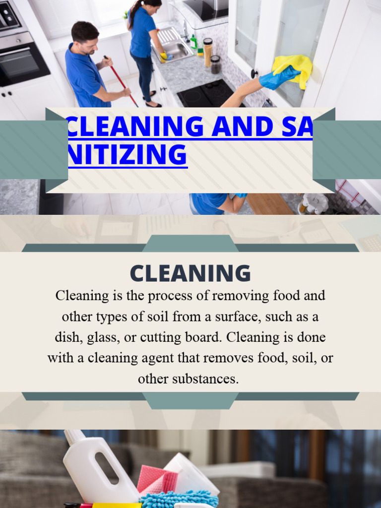 Lesson 2 Cleaning and Sanitizing PDF Disinfectant Chlorine