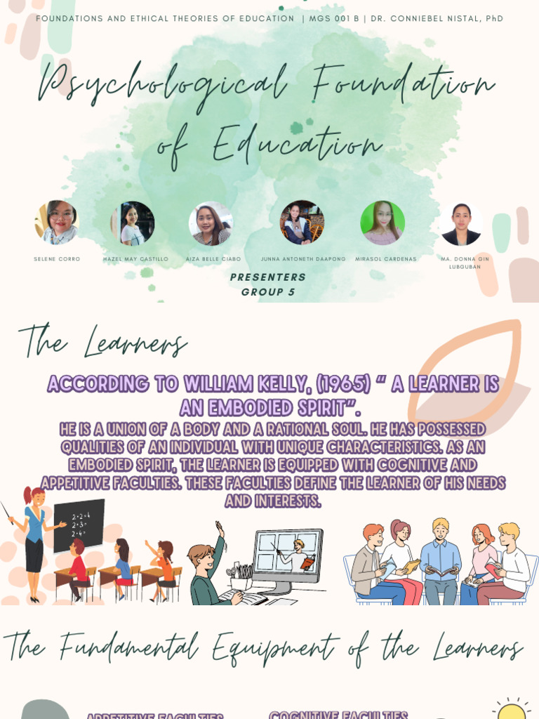 Group 5 Report Psychological Foundation of Education MGS 001 B