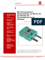 IEC-Thermoelement-Steckverbinder Von RS Pro Für Den Einsatz Mit Thermoelement Typ K, Standard