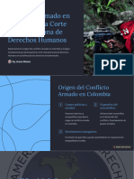 Conflicto Armado en Colombia y La Corte Interamericana de Derechos Humanos