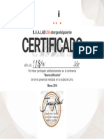 Certificado Neurocodificacion Lima
