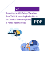 Policy Breif - Mental Health and Well-Being