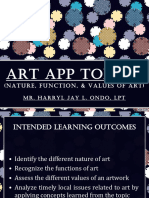 Art App Topic 2 - Nature, Functions, and Values of Art