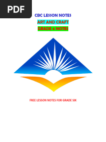 Art Grade 6 Notes Term 1