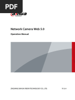 Dahua Network Camera Web 5.0 - Operation Manual - V1.0.4