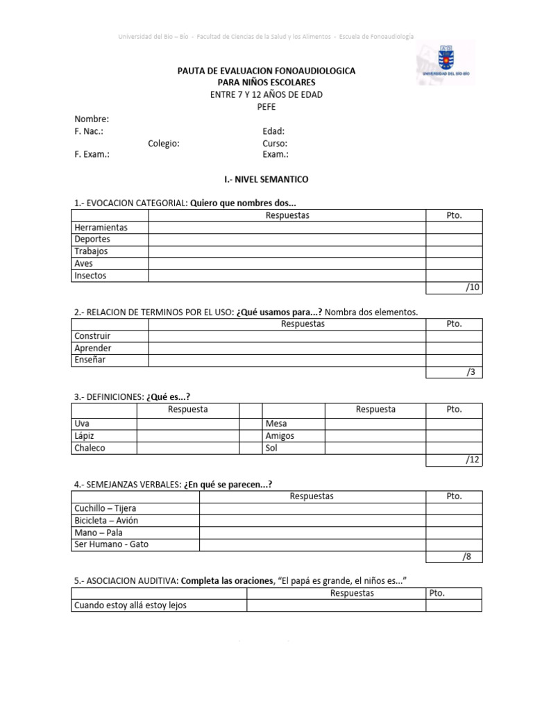 Pauta PEFE | PDF