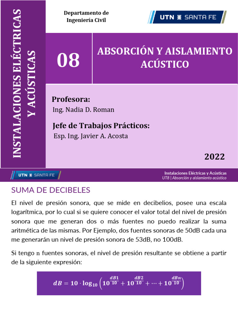 UT8 - Suma de Decibeles | PDF