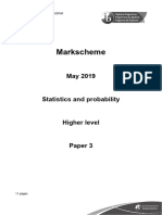 Mathematics Paper 3 Statistics and Probability HL Markscheme