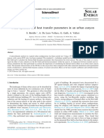 Fluid - Dynamic - and - Heat - Transfer - Parameters in An Urban Canyon