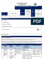 Planificación 9 Semanas Matemática OCTAVO EGB-1