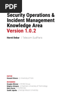 Security Operations & Incident Management Knowledge Area: Herv e Debar