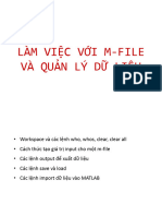 Chapter 6. Làm Việc Với M-file Và Quản Lý Dữ Liệu. Slides