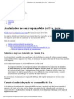 4 Asalariados No Son Responsables Del Iva, Pero